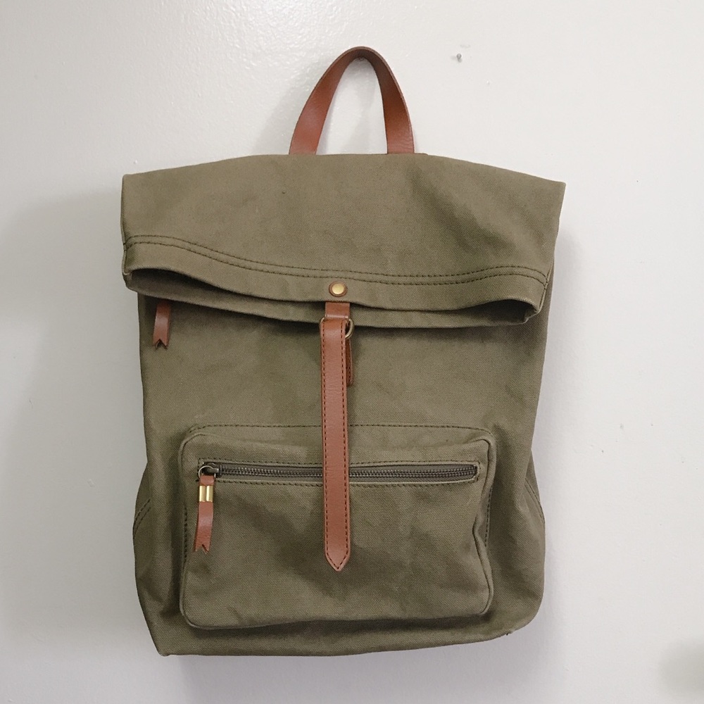 MADEWELL olive green backpack